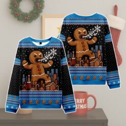 Giant Gingerbread Cookie Ugly Chrismas Sweater
