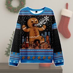 Giant Gingerbread Cookie Ugly Christmas Sweater