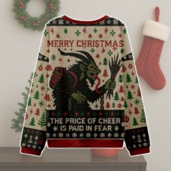 Krampus The Price Of Cheer Is Paid In Fear Ugly Christmas Sweater