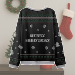 Overstimulated But Festive Penguin Ugly Christmas Sweater