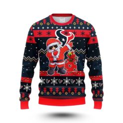 Santa Claus Houston Texans Ugly Christmas Sweater