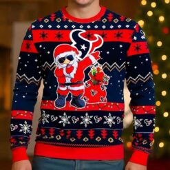 Santa Claus Houston Texans Ugly Christmas Sweater