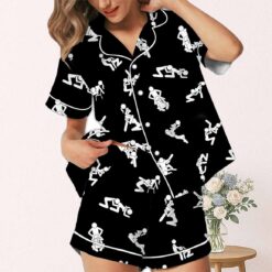 Adult Stick Figure Positions Pajamas Set