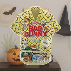 Bad Bunny No Me Quiero Ir De Aqui Hawaiian Shirt