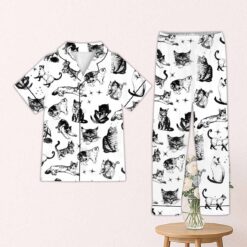 Black Cats Pajamas Set