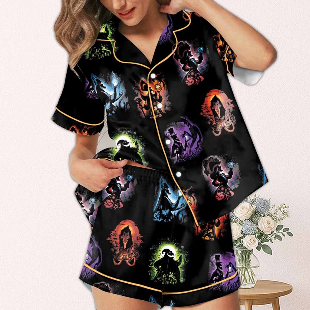 Catoon Villains Halloween Pajamas Set Catoon Villains Halloween Pajamas Set