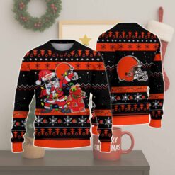 Cleveland Browns Santa Claus Ugly Christmas Sweater