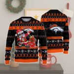 Denver Broncos Santa Claus Ugly Christmas Sweater 2025