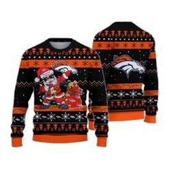 Denver Broncos Santa Claus Ugly Christmas Sweater
