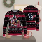 Houston Texans Santa Claus Ugly Christmas Sweater 2025