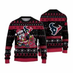 Houston Texans Santa Claus Ugly Christmas Sweater