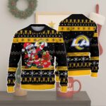 Los Angeles Rams Santa Claus Ugly Christmas Sweater 2025