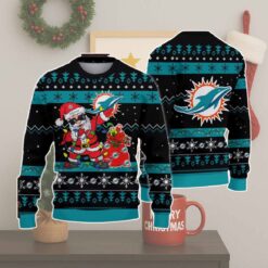 Miami Dolphins Santa Claus Ugly Christmas Sweater