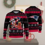 New England Patriots Santa Claus Ugly Christmas Sweater 2025
