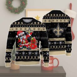 New Orleans Saints Santa Claus Ugly Christmas Sweater