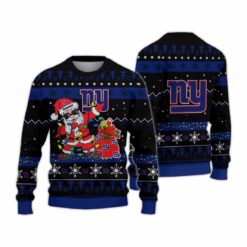 New York Giants Santa Claus Ugly Christmas Sweater