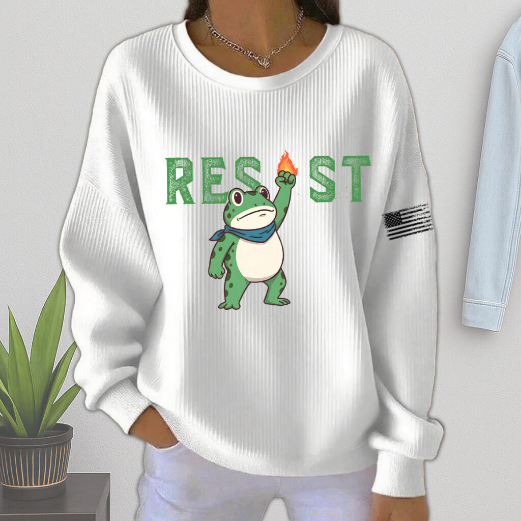 Portland Frog Protest Women Sweatshirt Portland Frog Protest Women Sweatshirt