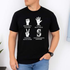 Rock Paper Scissors Nothing Beats Mariners Shirt