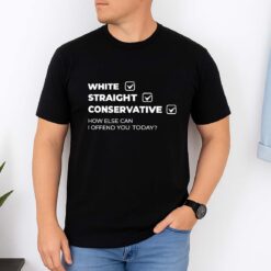 White Straight Conservative Shirt