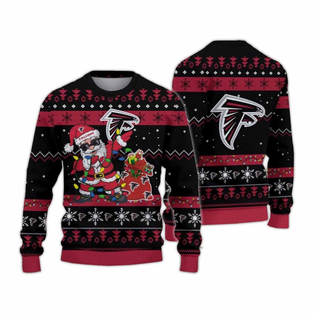 Atlanta Falcons Santa Claus Ugly Christmas Sweater