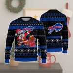 Buffalo Bills Santa Claus Ugly Christmas Sweater 2025