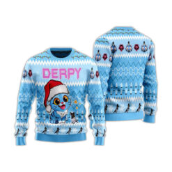 Cute Derpy Tiger Christmas Ugly Sweater
