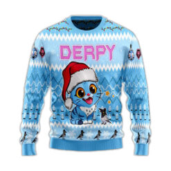 Cute Derpy Tiger Christmas Ugly Sweater