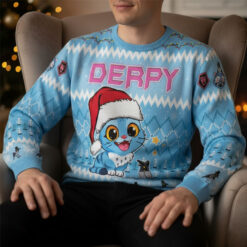 Cute Derpy Tiger Christmas Ugly Sweater