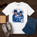 Davis Schneider Wearing Kevin Gausman Game 6 of The World Series Shirt