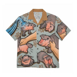 Hippo Moodeng Hawaiian Shirt