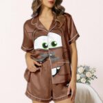 Tow Mater Face Satin Pajamas Set