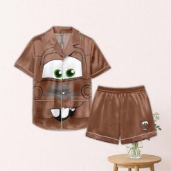 Tow Mater Face Satin Pajamas Set