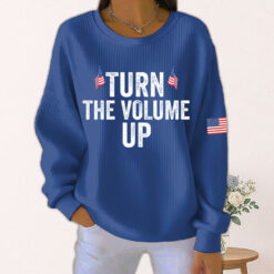 Zohran Turn The Volume Up Women Sweatshirt