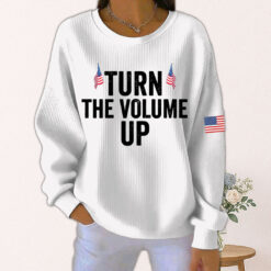 Zohran Turn The Volume Up Women Sweatshirt
