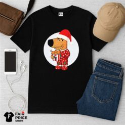 Chill Guy Christmas Eating KFC Shirt
