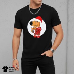 Chill Guy Christmas Eating KFC Shirt