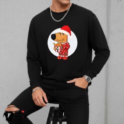Chill Guy Christmas Eating KFC Shirt