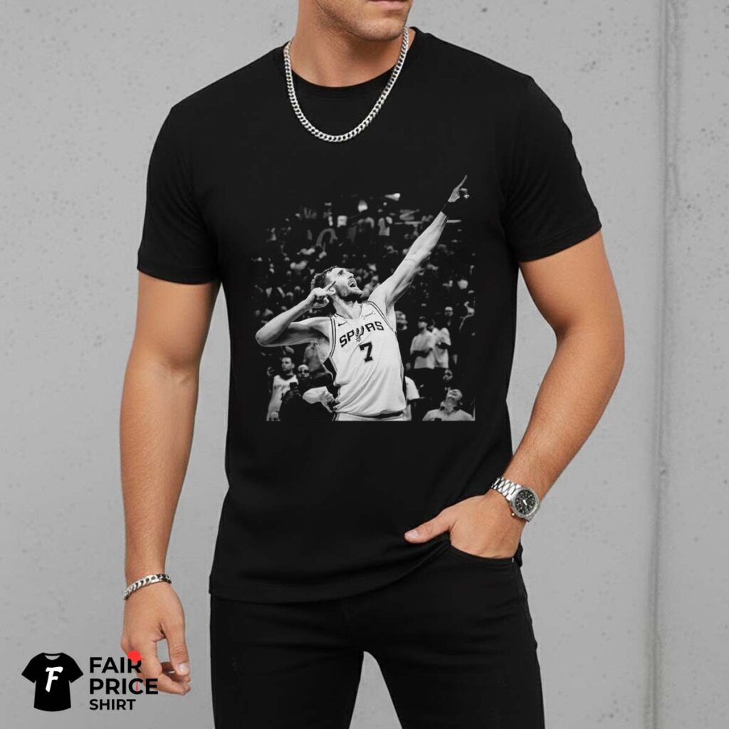 Luke Kornet San Antonio Spurs After Game Winning Shirt