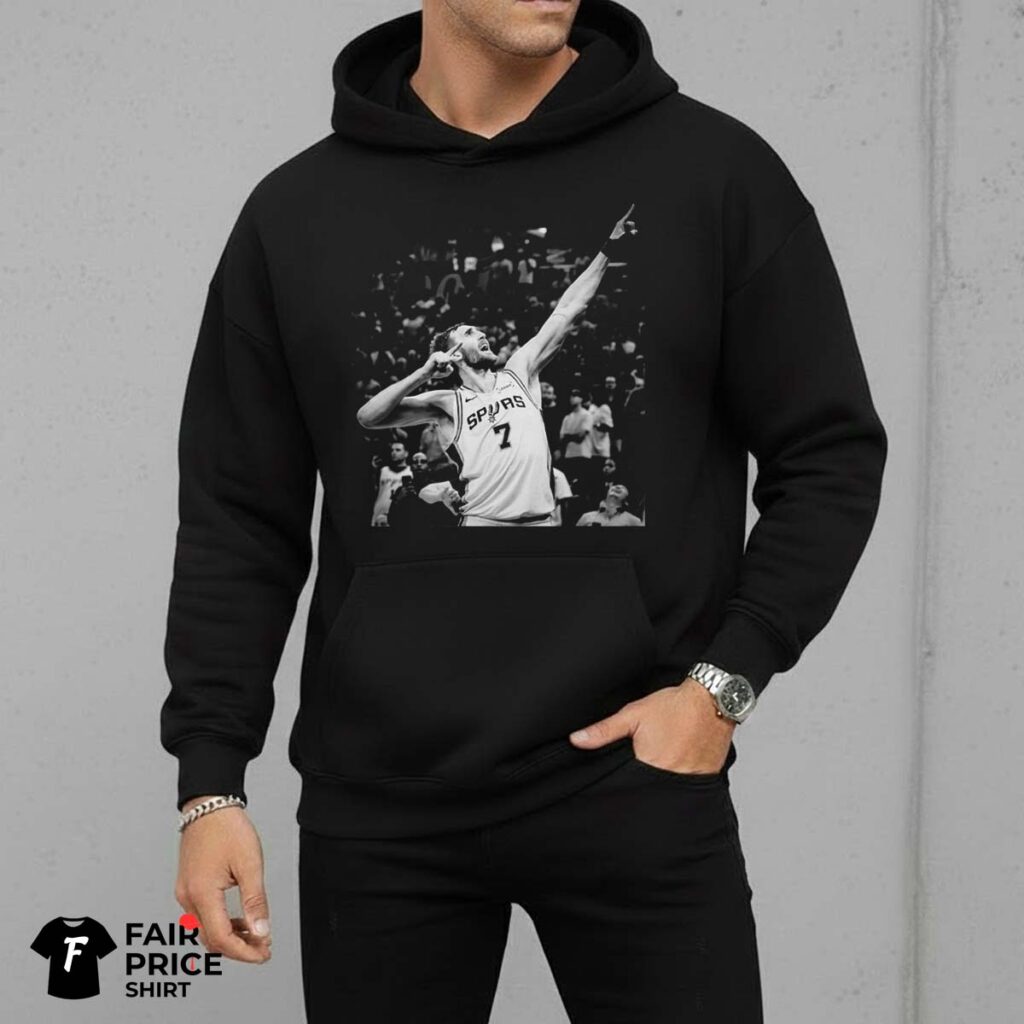 Luke Kornet San Antonio Spurs After Game Winning Shirt