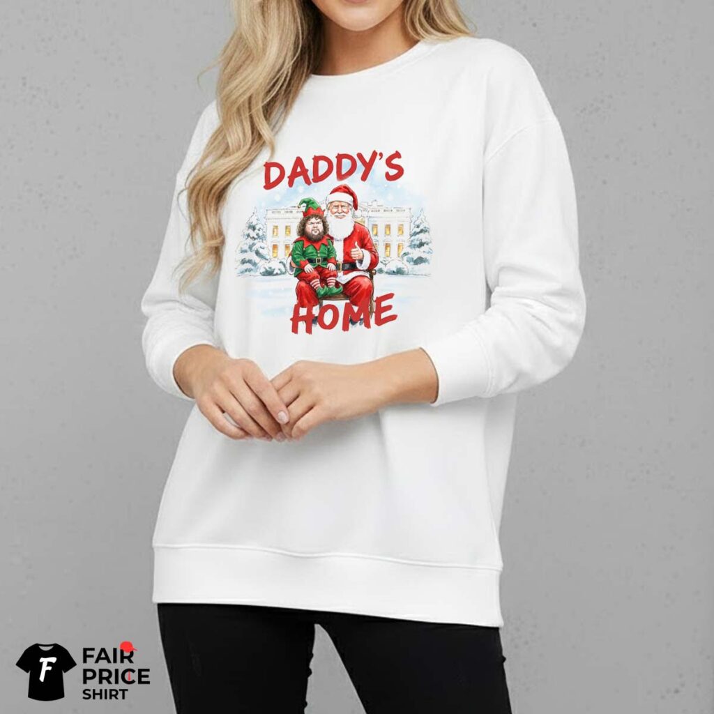 Santa Trump And Elves JD Vance Daddy's Home Shirt