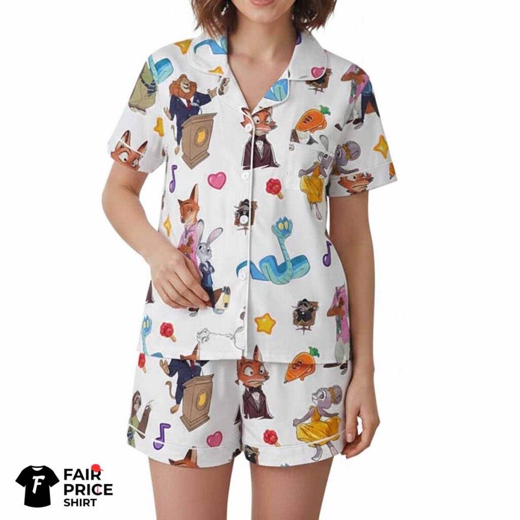 Zootopia Pajama Set For Women
