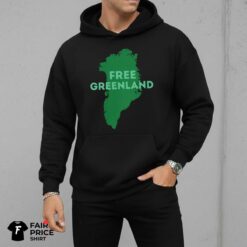 Free Greenland Political Satire Graphic Shirt