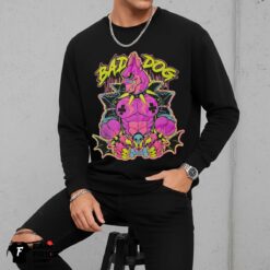 Purple Bad Dog Grapihic Shirt